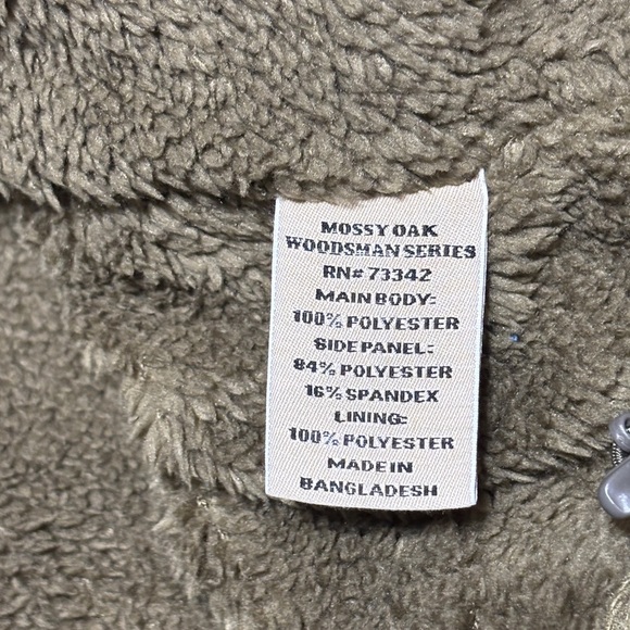 Mossy Oak Woodsman Winter Fleece Jacket NWT 2XL Original Bottomland - Picture 12 of 15